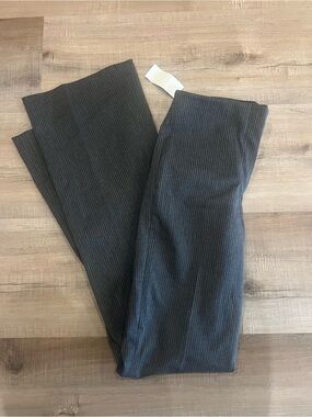 Abercrombie & Fitch Women's Charcoal Pinstripe Dress Pants